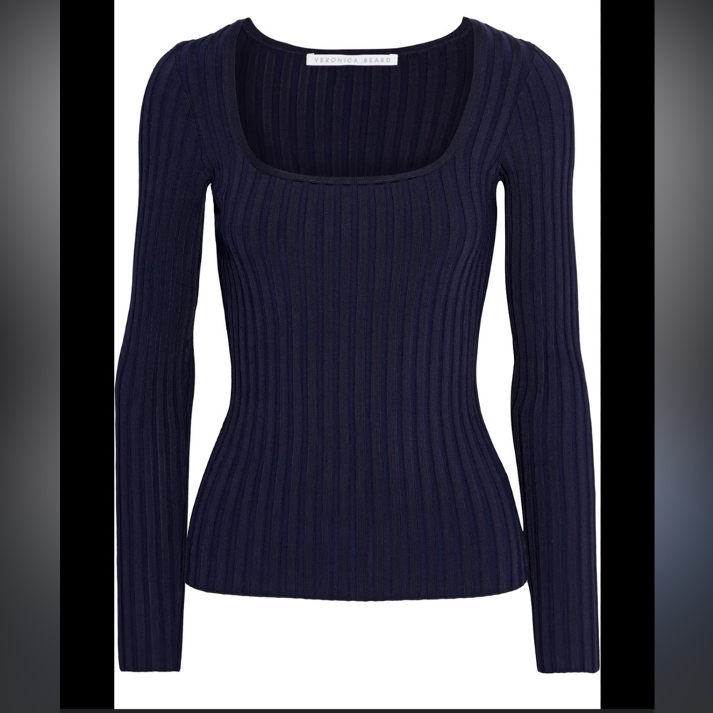 Veronica Beard Clara Square Neck Sweater